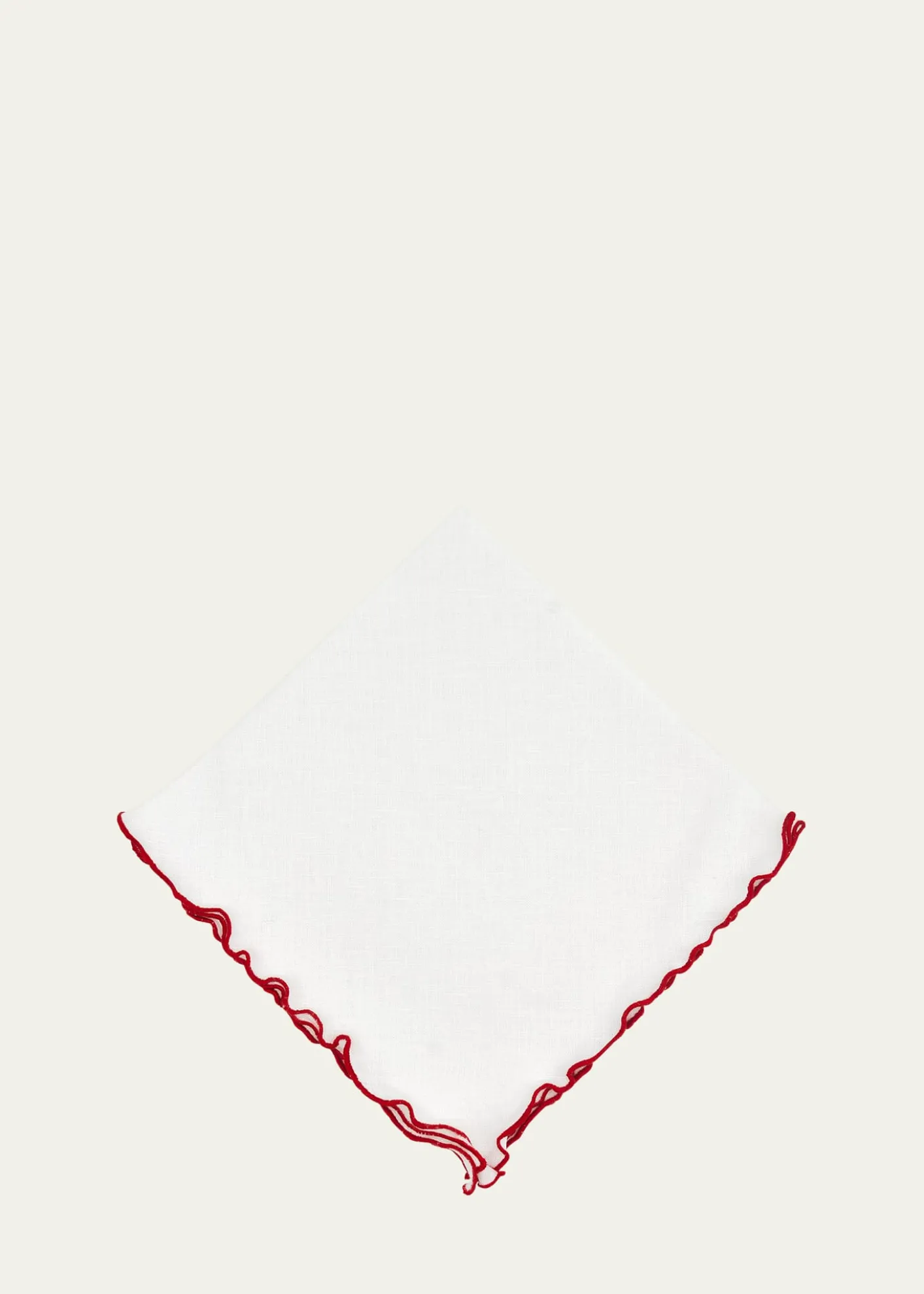 Tina Chen DesignsRed Lettuce Edge Napkin