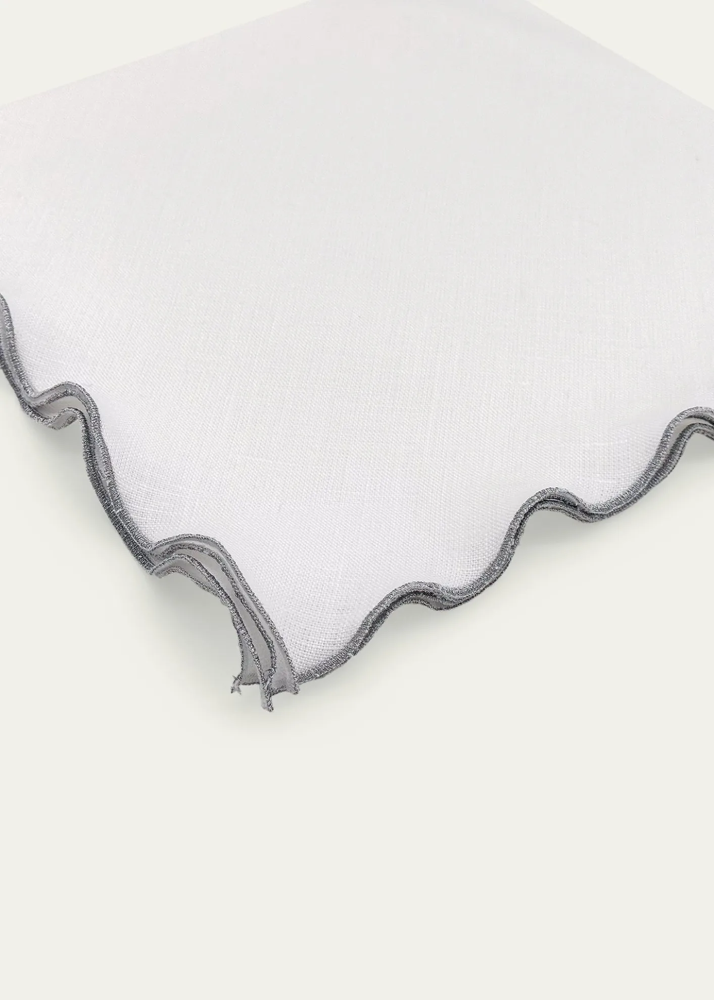 Tina Chen DesignsSilver Lettuce Edge Napkin