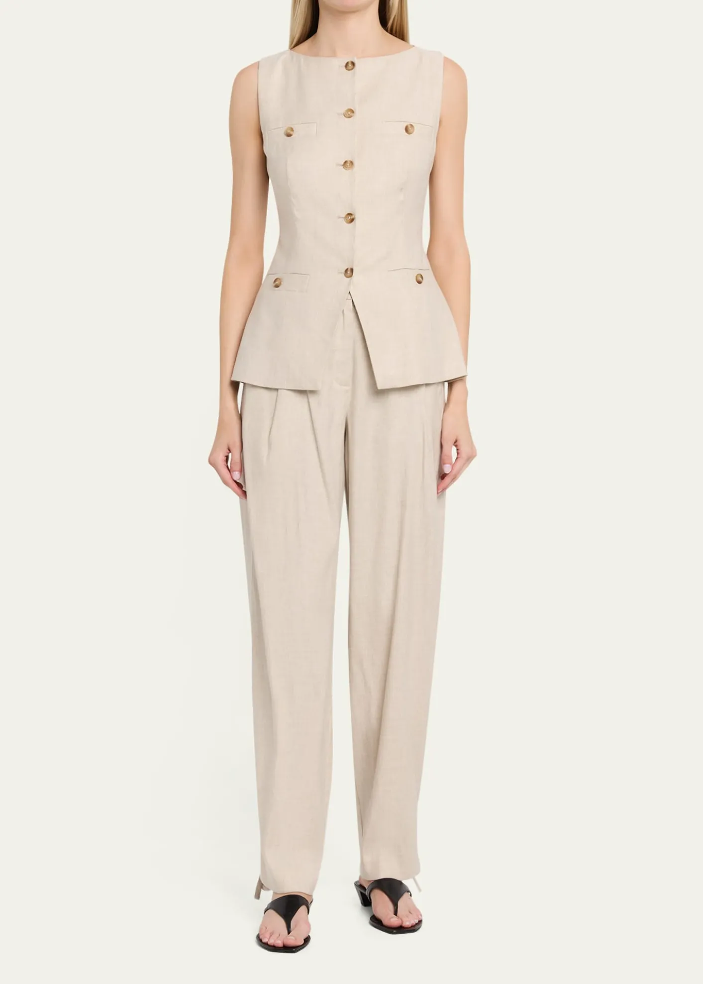 ToccinAmra Boat-Neck Vest