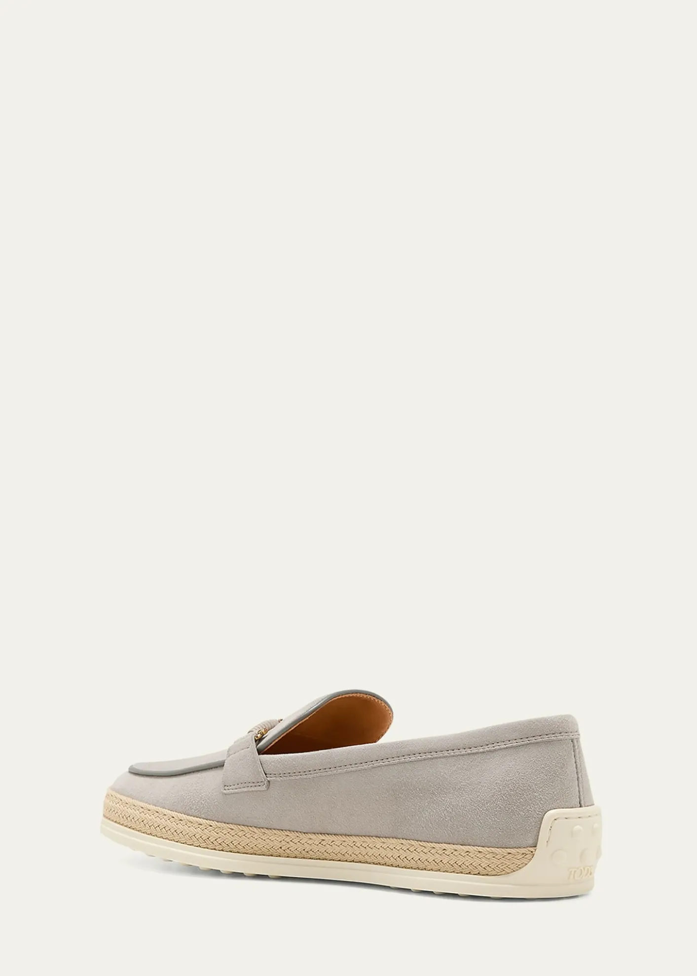Tod'sGomma Suede T-Ring Espadrille Driver Loafers