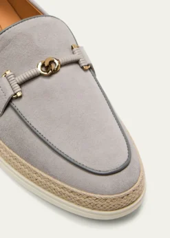 Tod'sGomma Suede T-Ring Espadrille Driver Loafers