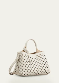 Tod'sMicro Timeless T Cutout Leather Shoulder Bag