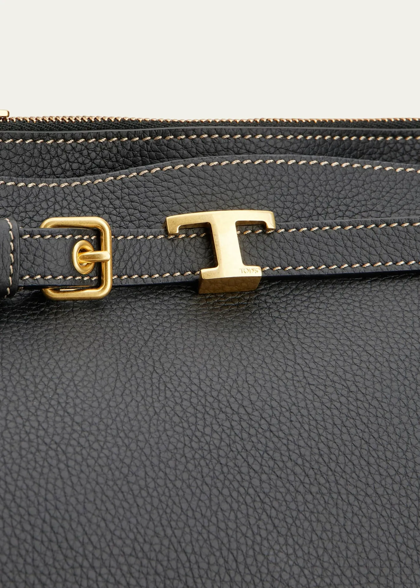 Tod'sSmall Timeless T Belted Leather Shoulder Bag