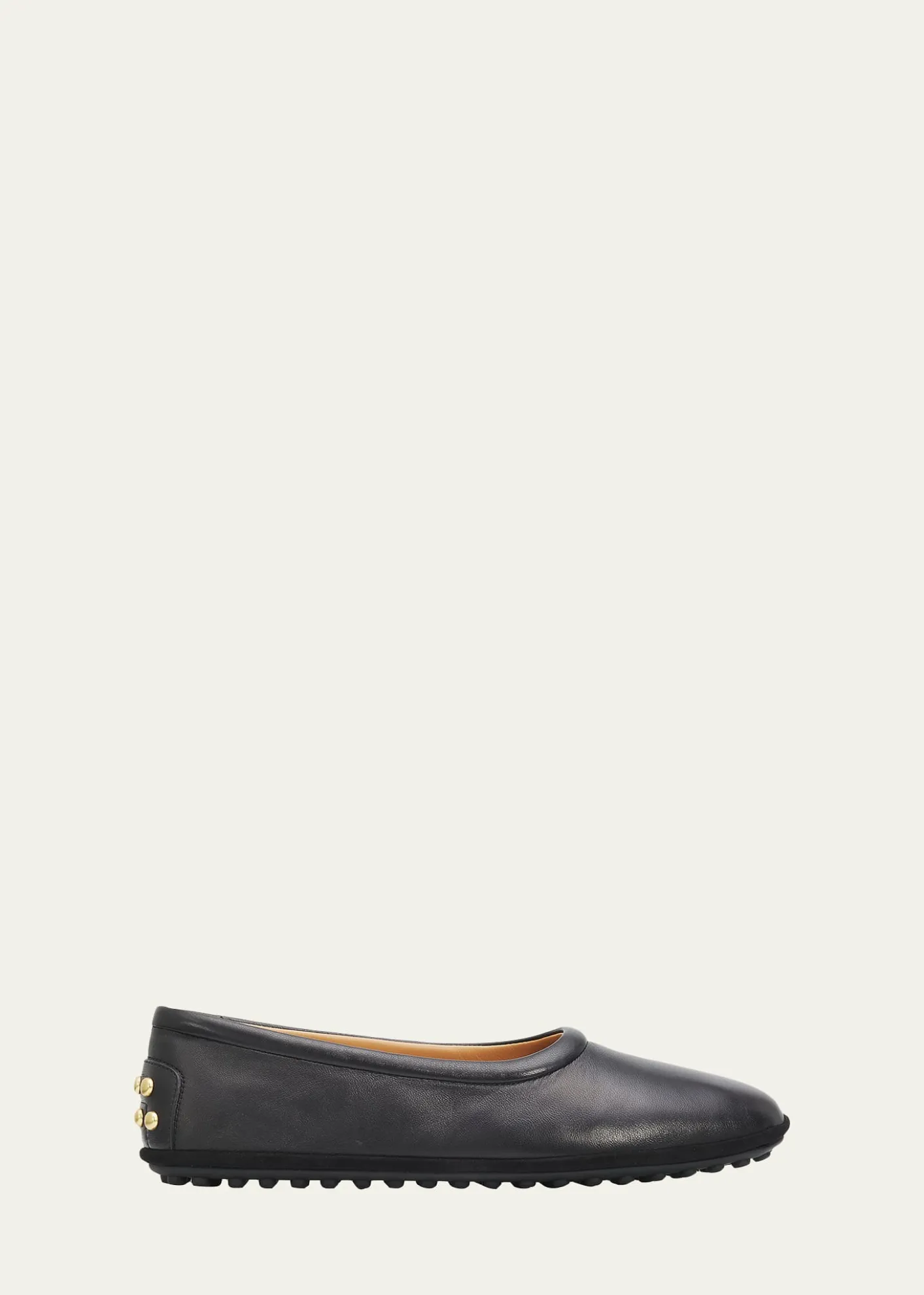 Tod'sStudded Nappa Leather Ballerina Flats