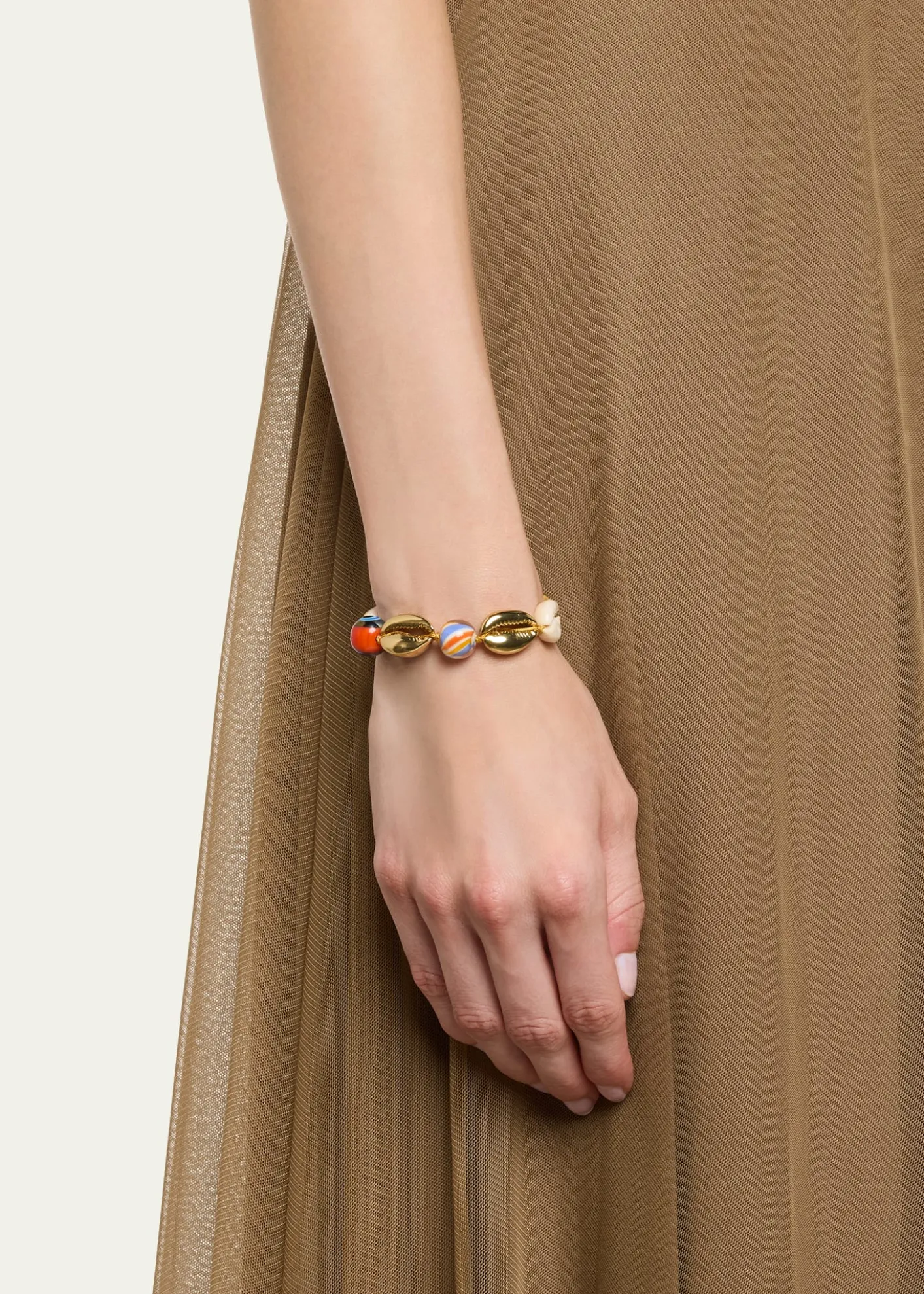 TOHUM DesignConcha Large Puka Bracelet, Yellow