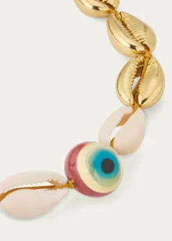 TOHUM DesignConcha Large Puka Necklace, Yellow