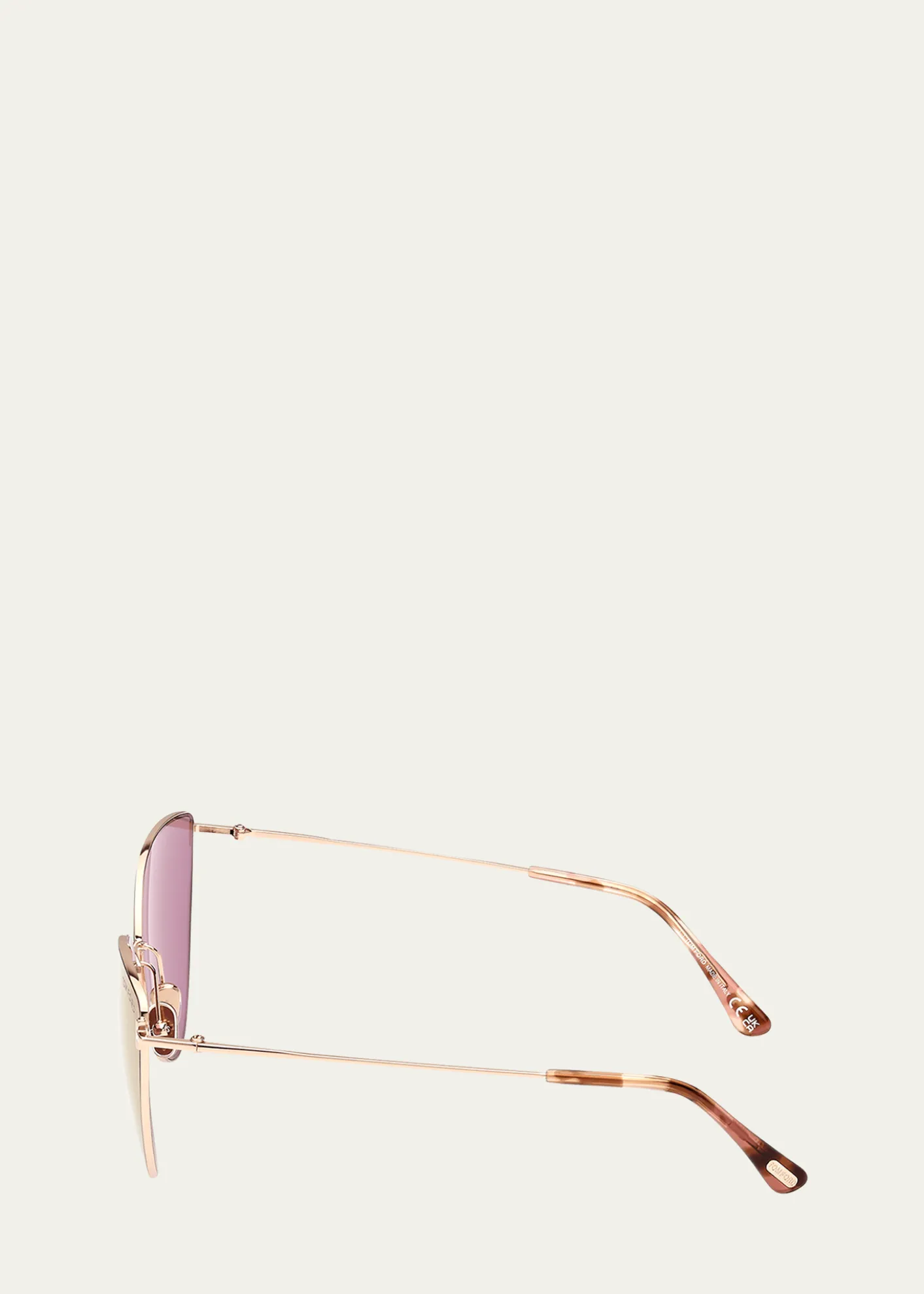 TOM FORDAnais Metal Cat-Eye Sunglasses