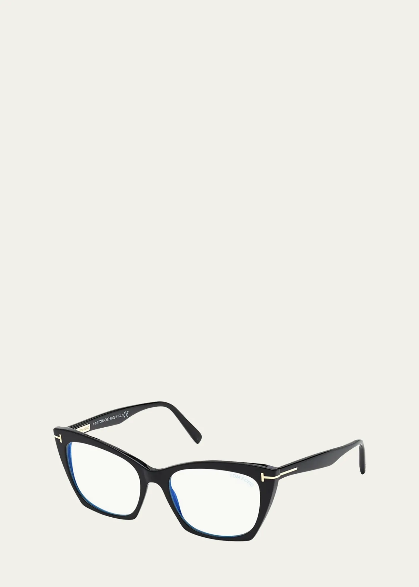 TOM FORDBlue Block Acetate Cat-Eye Optical Glasses