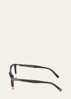 TOM FORDBlue Blocking Two-Tone Acetate Cat-Eye Glasses
