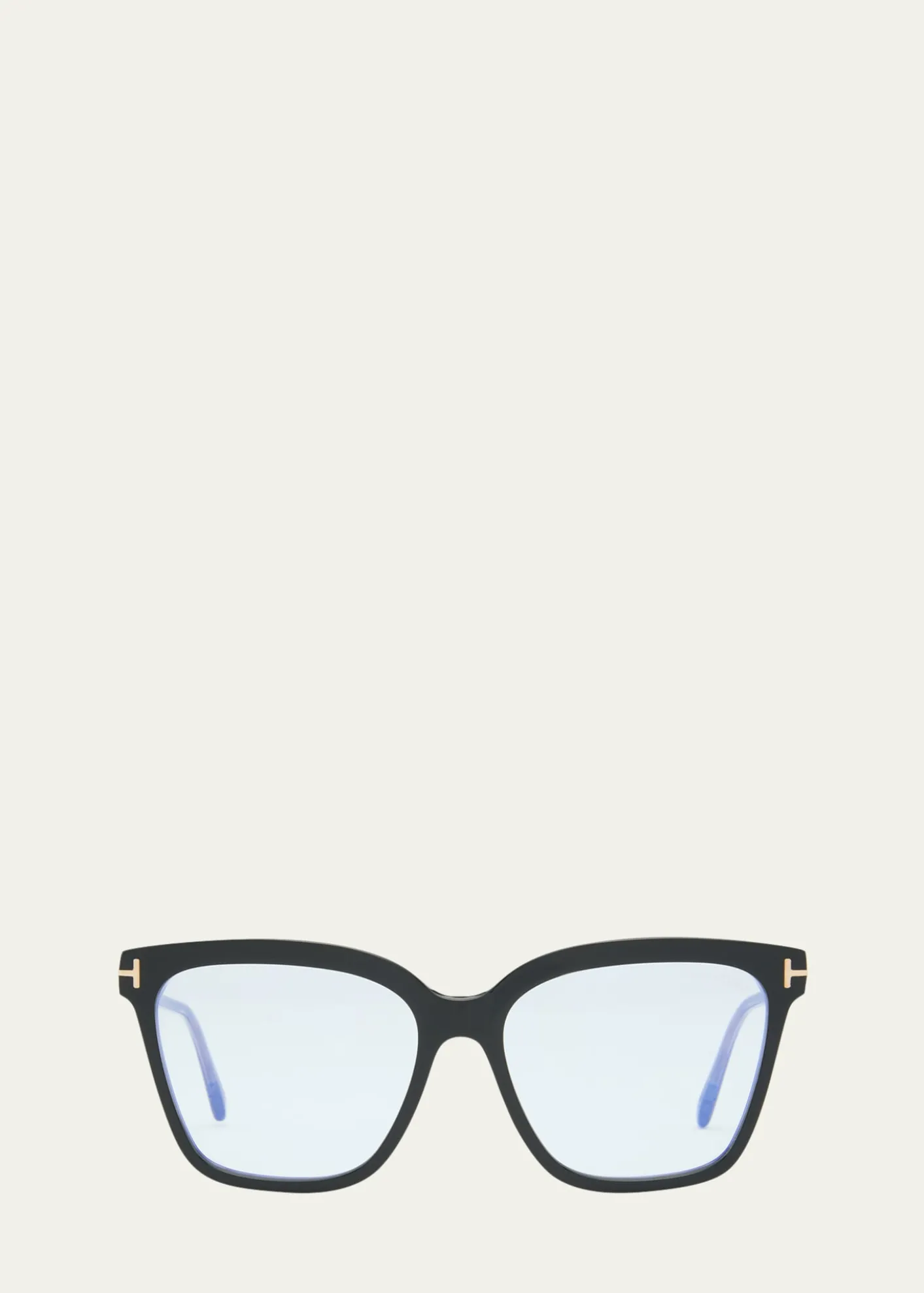 TOM FORDBlue Blocking Two-Tone Acetate Square Glasses
