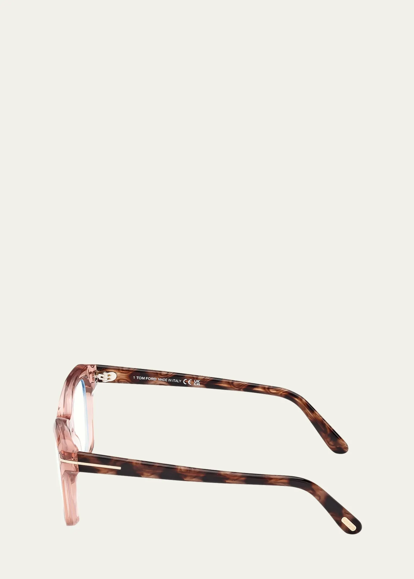 TOM FORDBlue Filtering Two-Tone Acetate Cat-Eye Sunglasses