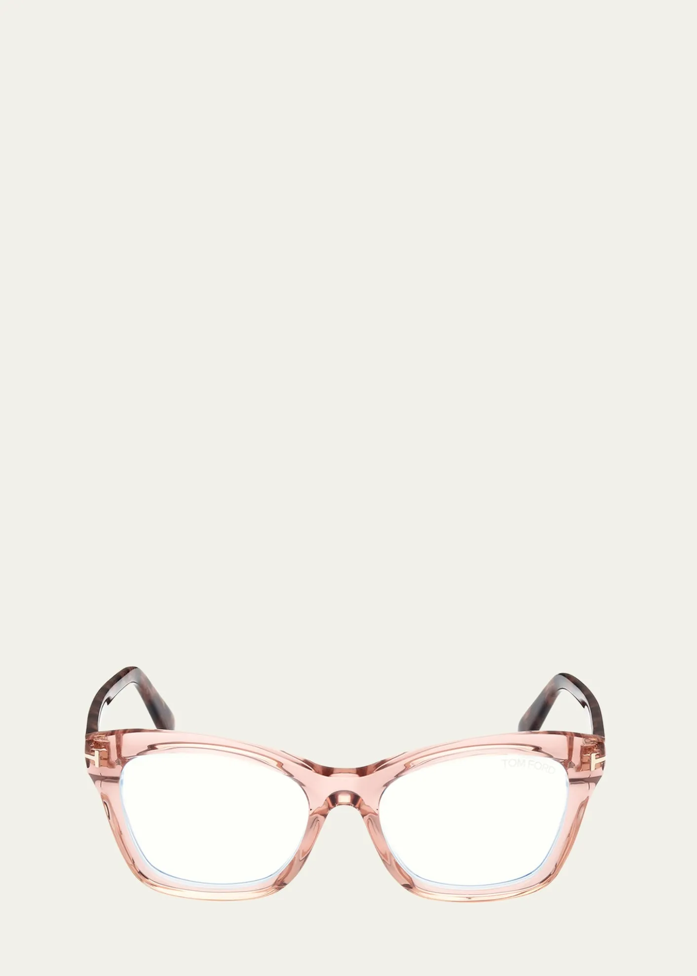 TOM FORDBlue Filtering Two-Tone Acetate Cat-Eye Sunglasses