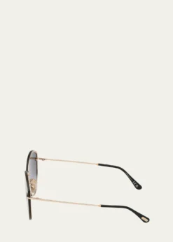 TOM FORDEvangeline Metal Cat-Eye Sunglasses
