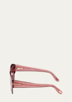 TOM FORDGuilliana Acetate Geometric Sunglasses