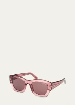 TOM FORDGuilliana Acetate Geometric Sunglasses