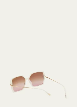 TOM FORDJoanna Amber Acetate Butterfly Sunglasses