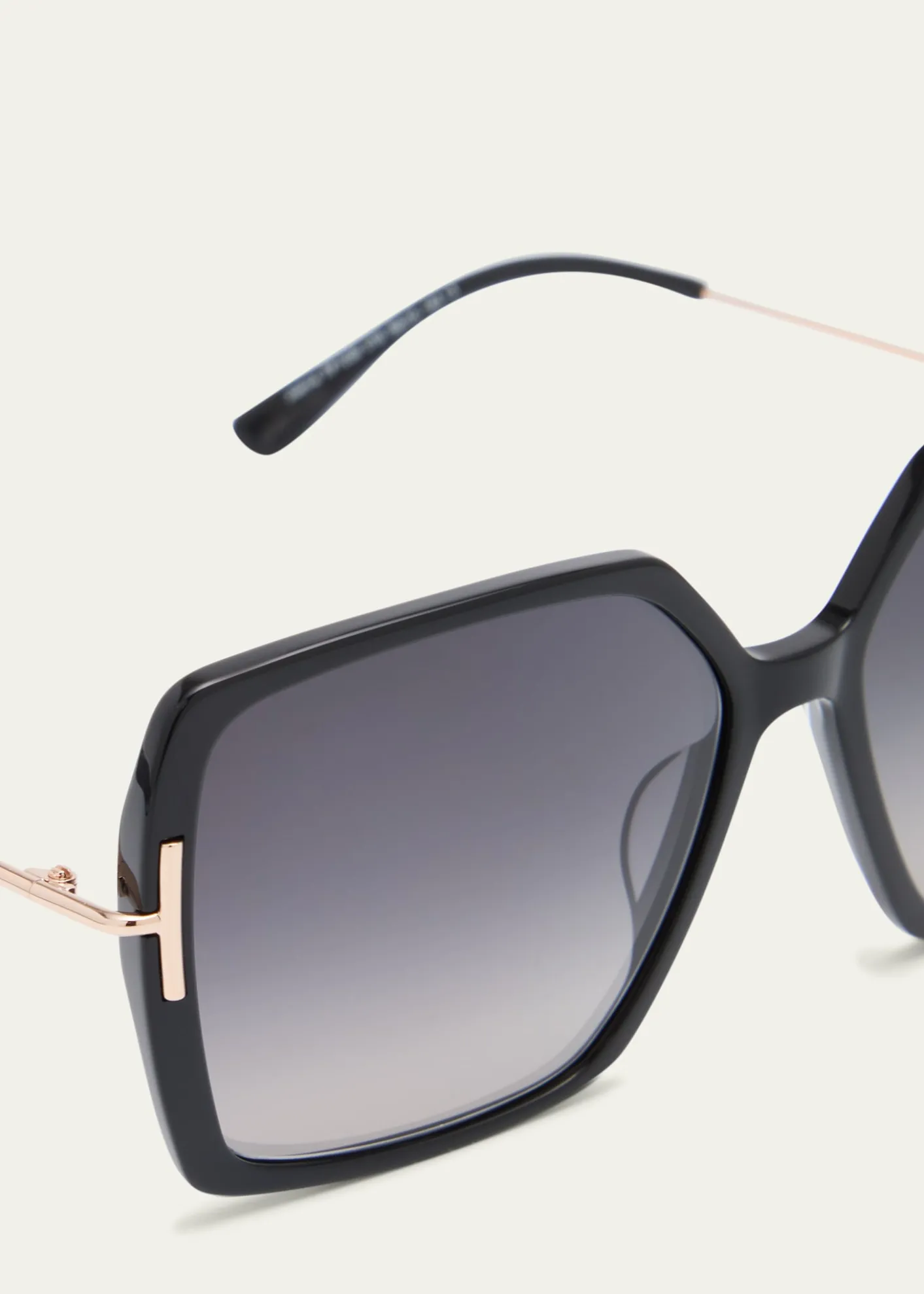 TOM FORDJoanna Mixed-Media Butterfly Sunglasses