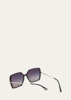 TOM FORDJoanna Mixed-Media Butterfly Sunglasses