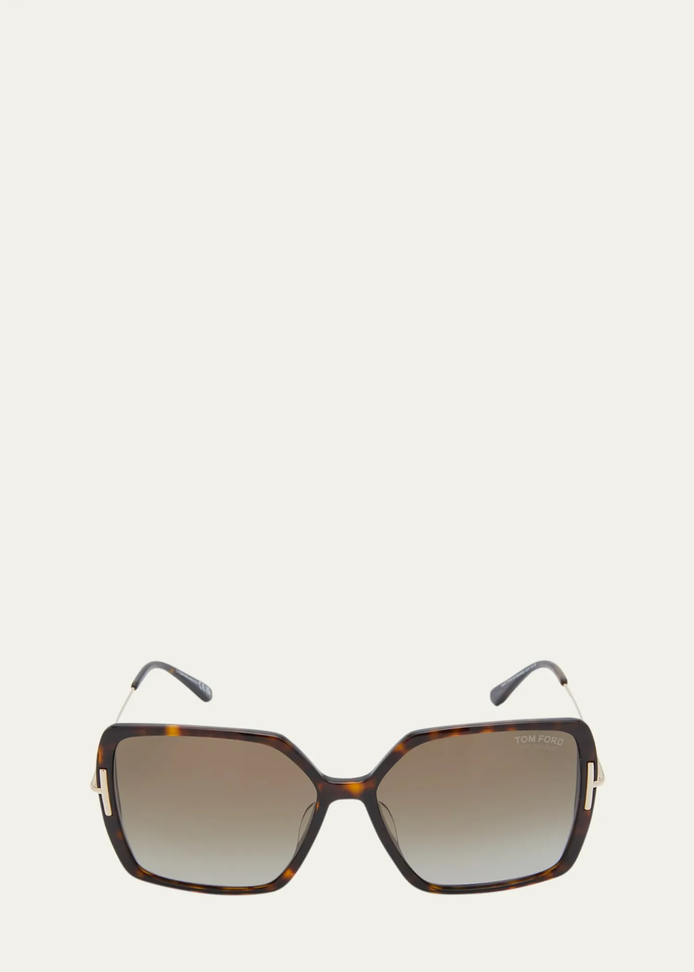 TOM FORDJoanna Mixed-Media Butterfly Sunglasses