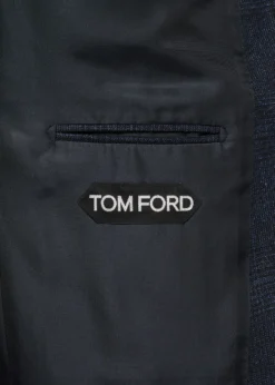 TOM FORDMen's Check Single-Breasted Suit
