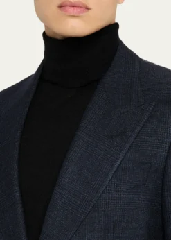 TOM FORDMen's Check Single-Breasted Suit