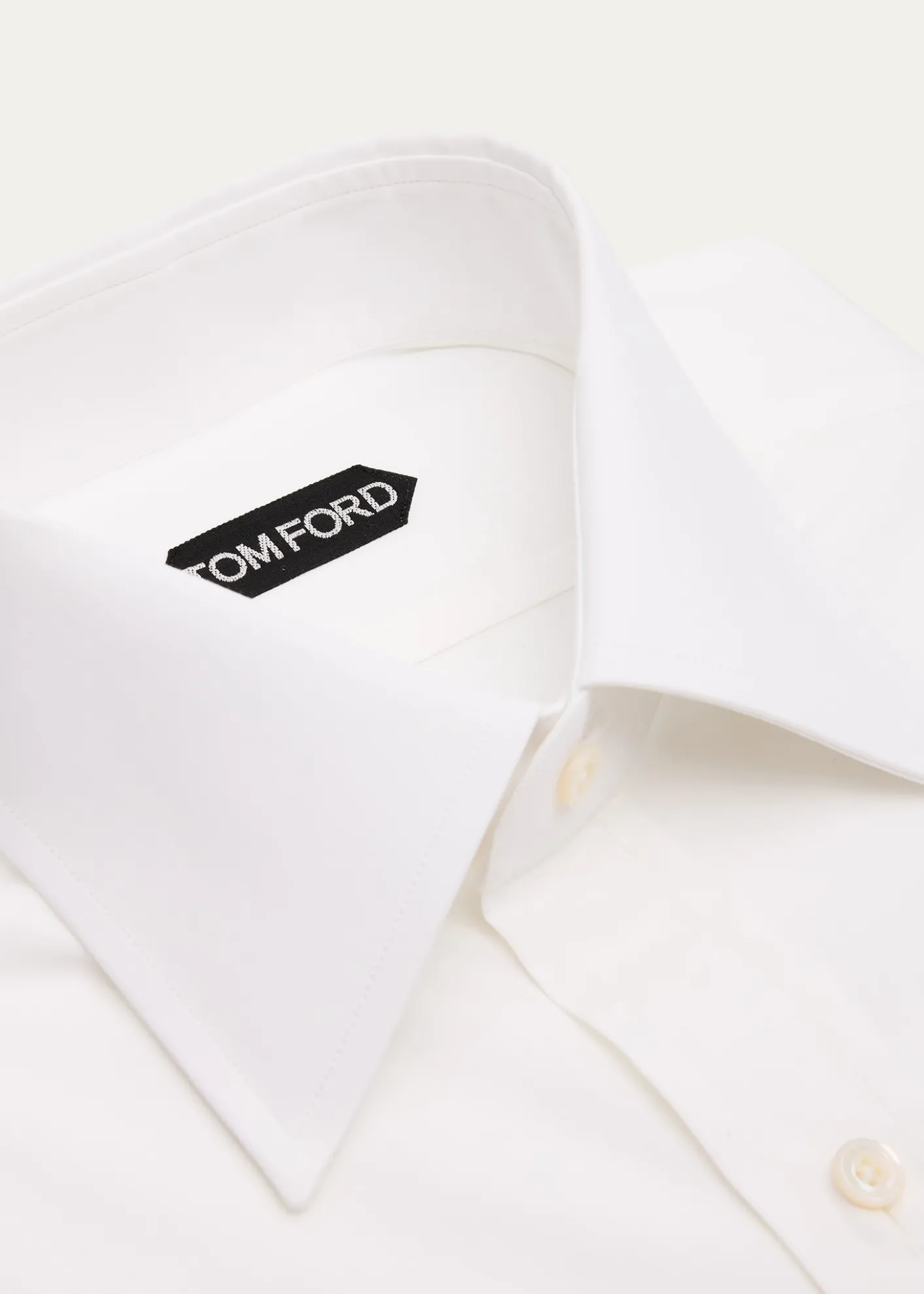 TOM FORDMen's Cotton Point-Collar Dress Shirt