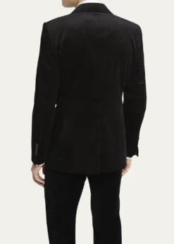 TOM FORDMen's Dyllan Velvet Polka Dot Dinner Jacket