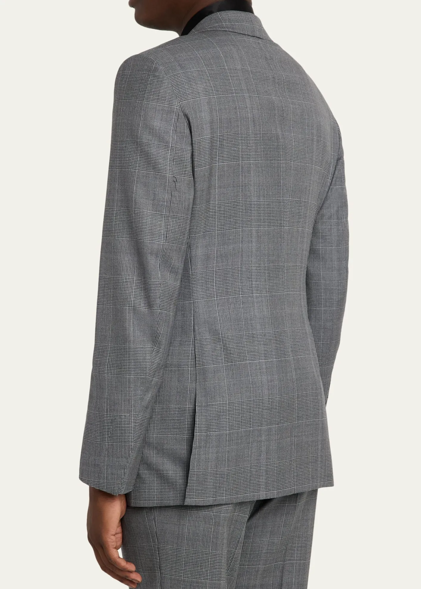 TOM FORDMen's Herringbone Wool Prince of Wales Peak-Lapel Suit