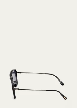 TOM FORDMen's Leon Metal Aviator Sunglasses