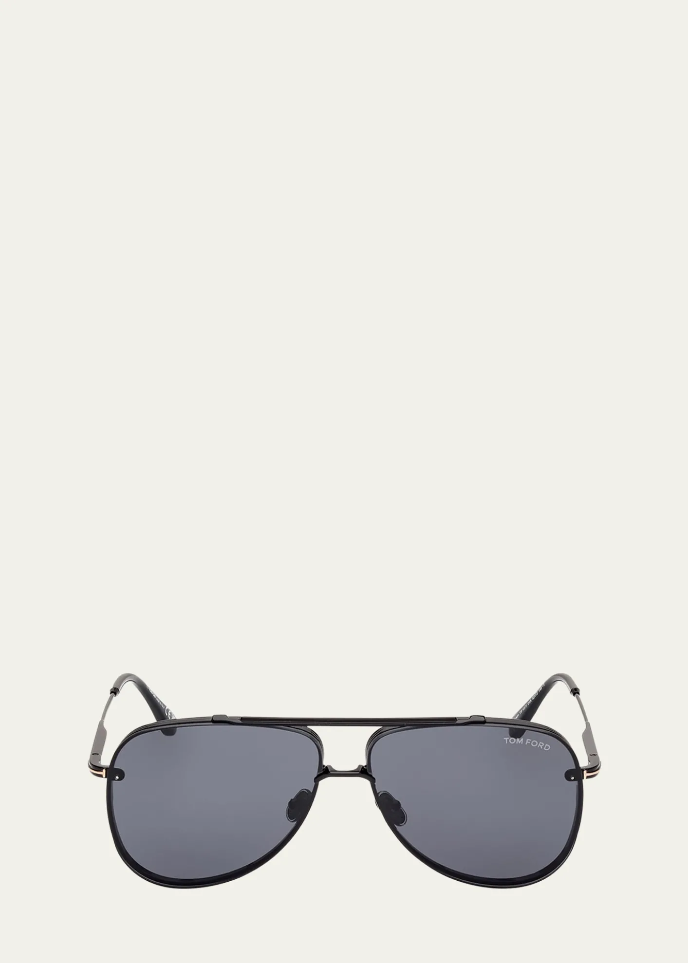 TOM FORDMen's Leon Metal Aviator Sunglasses