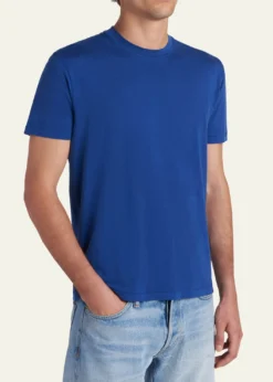 TOM FORDMen's Lyocell-Cotton Crewneck T-Shirt