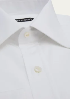 TOM FORDMen's Point Collar Dress Shirt