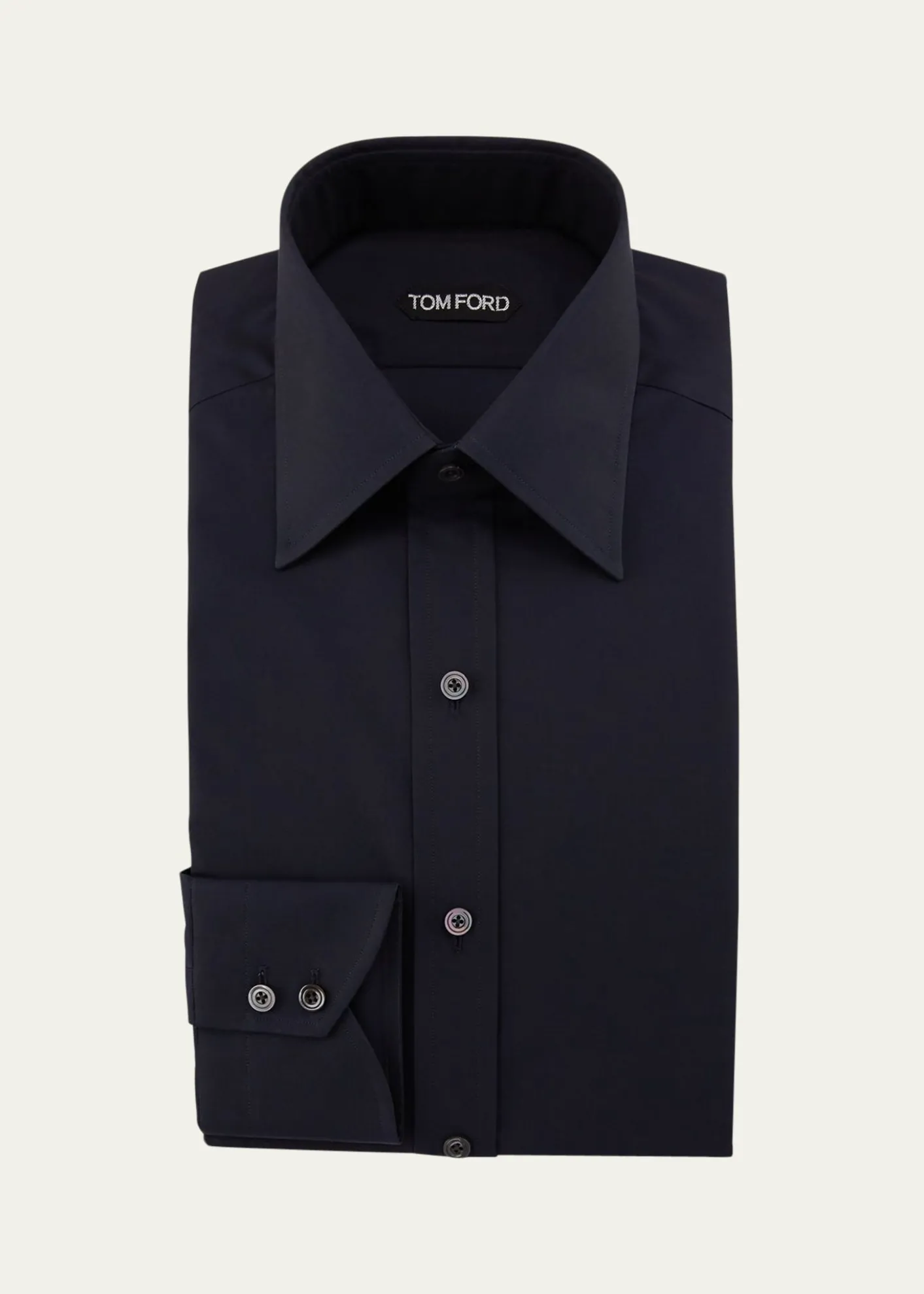 TOM FORDMen's Solid Dress Shirt
