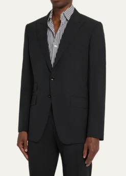 TOM FORDMen's Wool Peak Lapel Two-Piece Suit