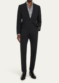 TOM FORDMen's Wool Peak Lapel Two-Piece Suit