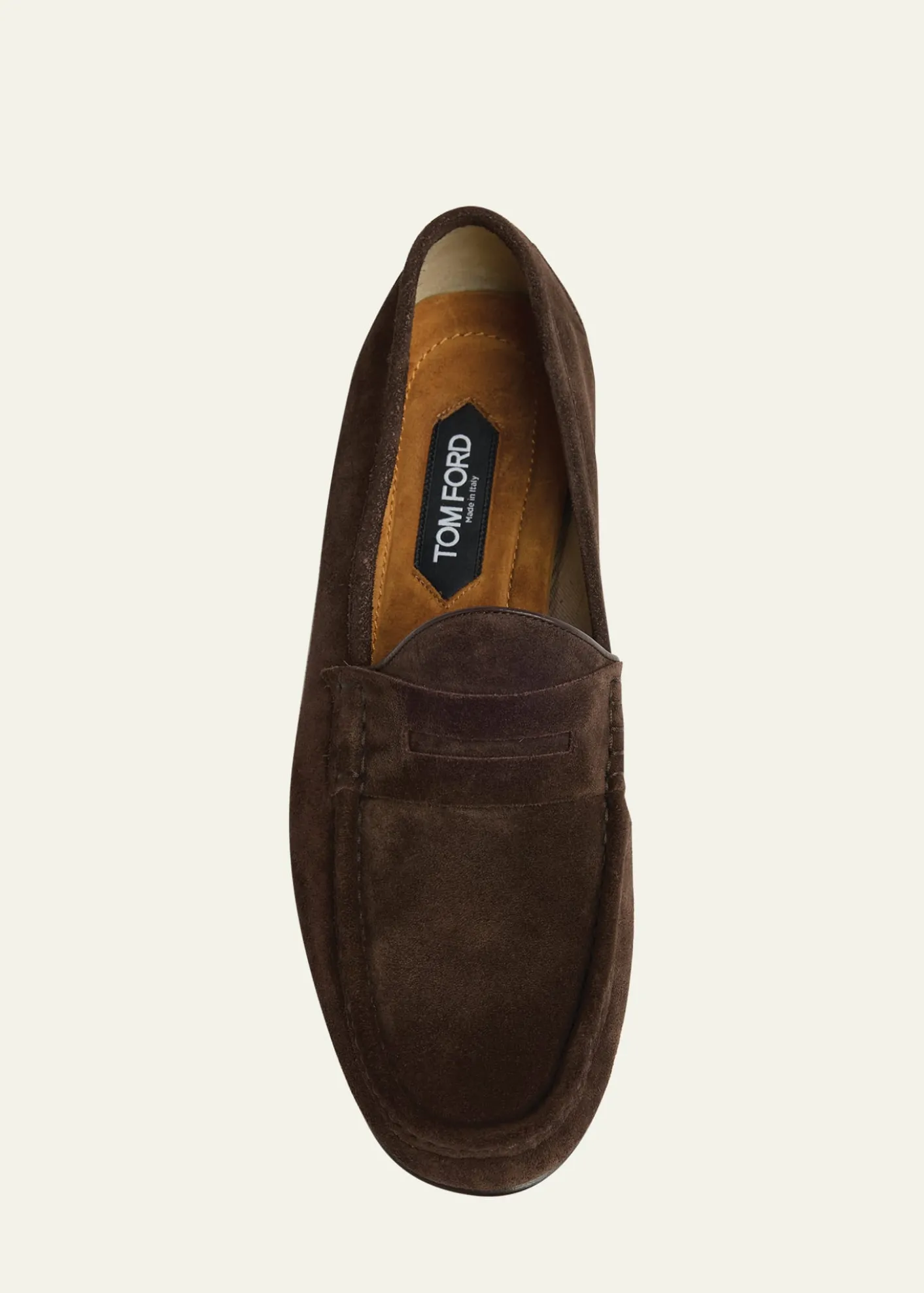 TOM FORDMen's York Suede Penny Loafers
