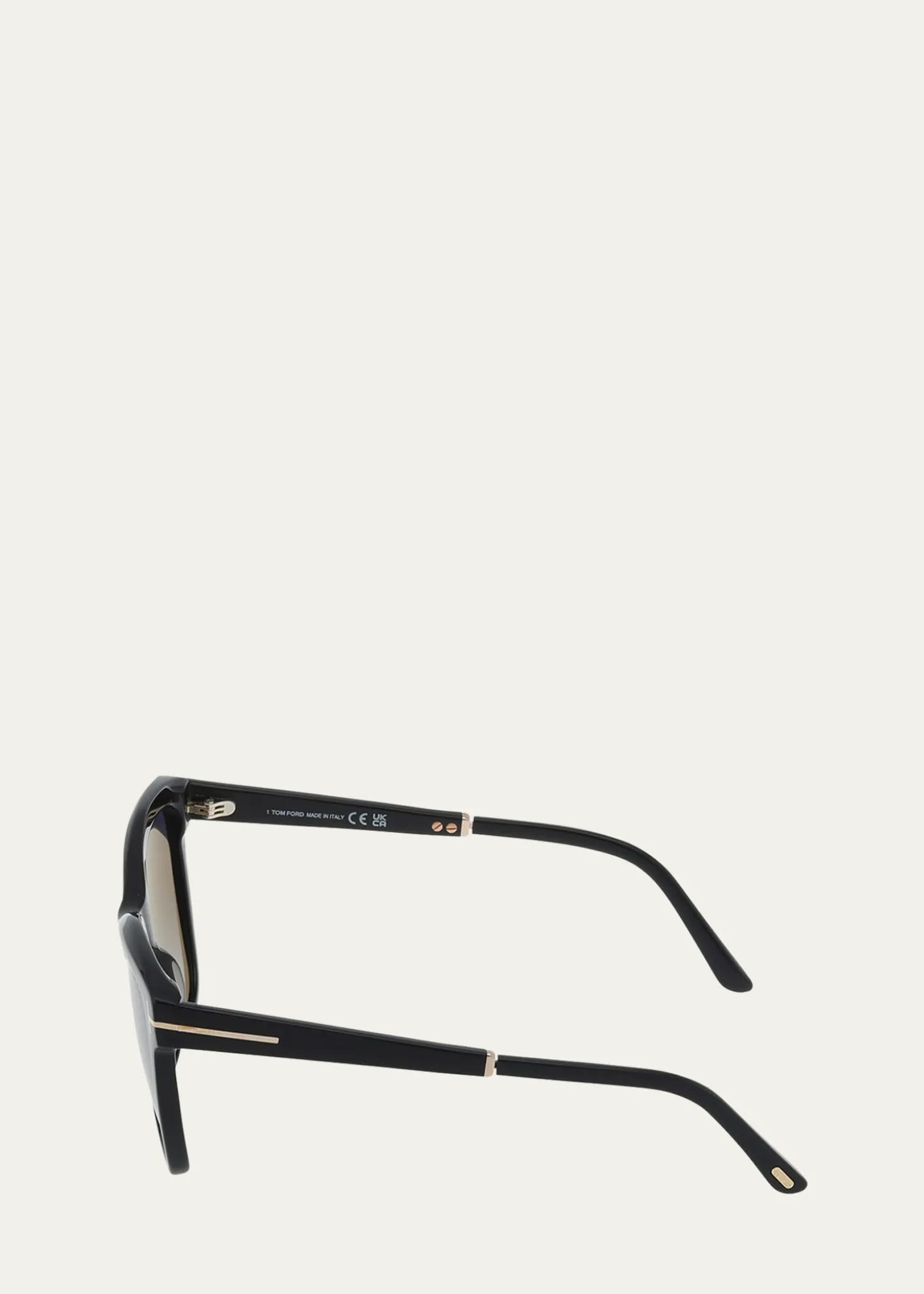 TOM FORDPolarized Acetate & Metal Cat-Eye Sunglasses
