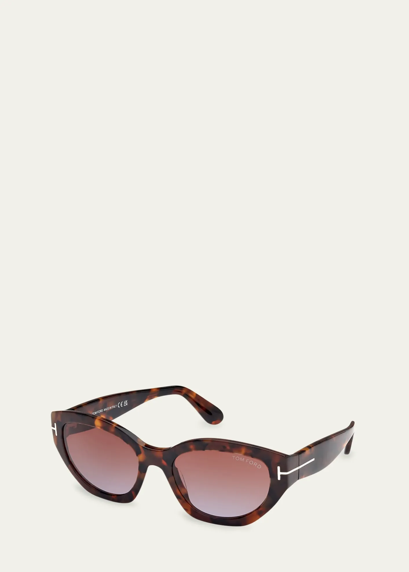 TOM FORDSignature T Acetate Cat-Eye Sunglasses