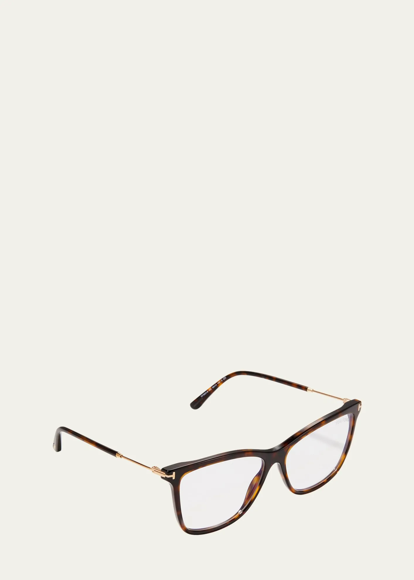 TOM FORDSquare Metal and Acetate Optical Glasses