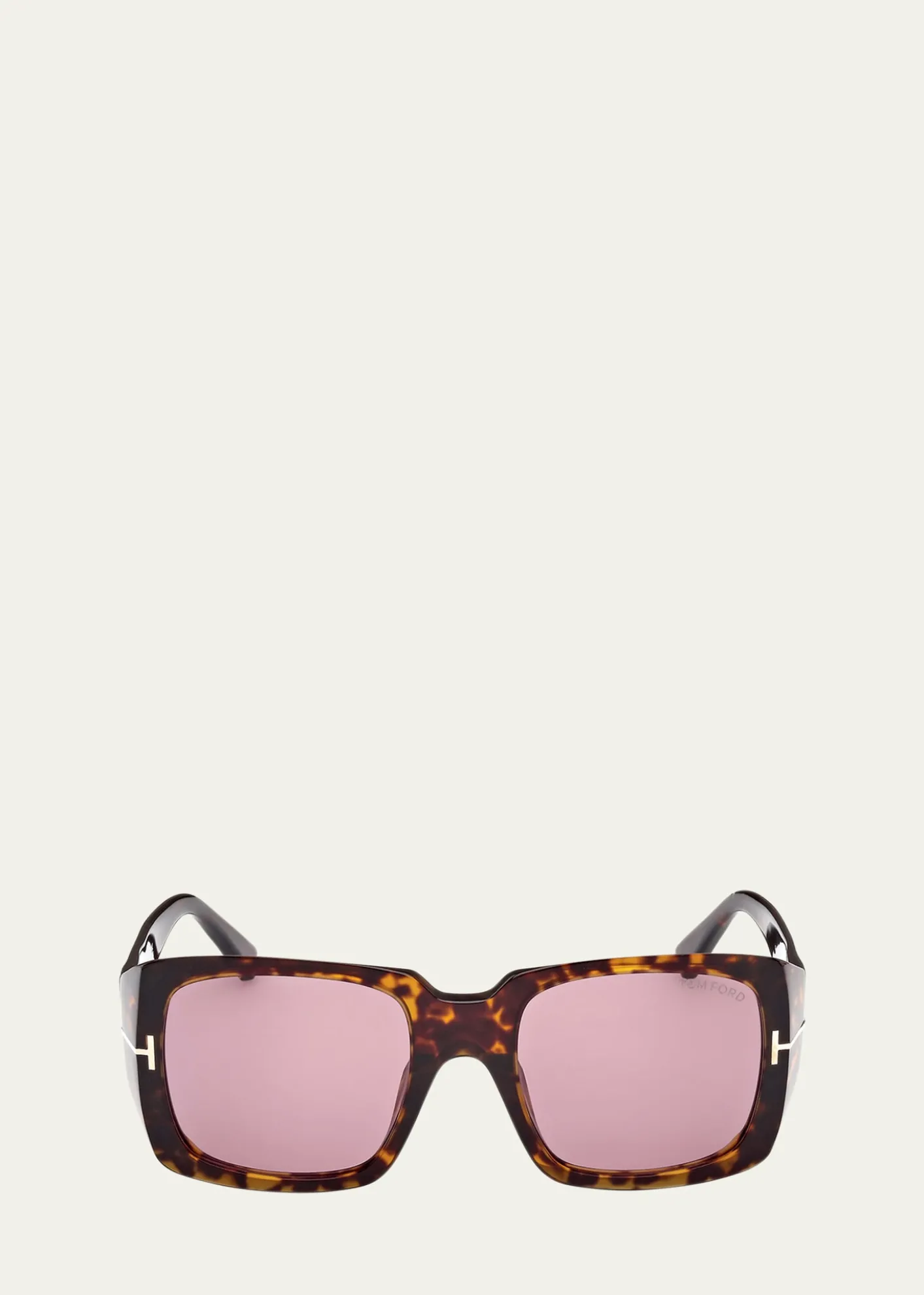 TOM FORDTortoise Square Acetate Sunglasses