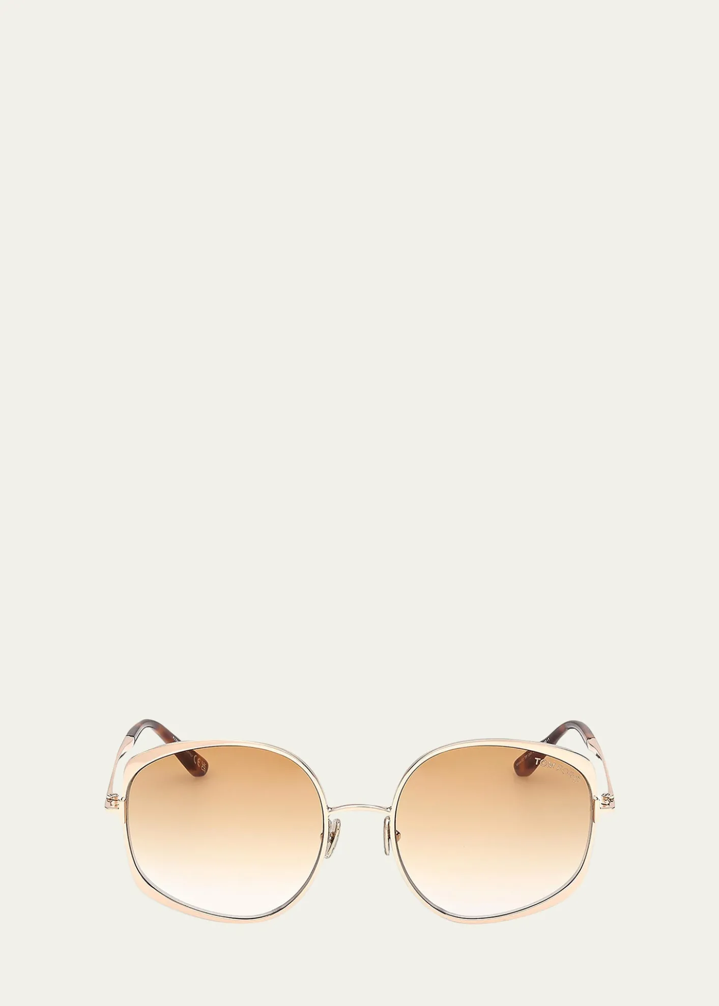 TOM FORDAbbey 58MM Geometric Sunglasses