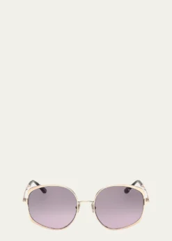 TOM FORDAbbey 58MM Geometric Sunglasses