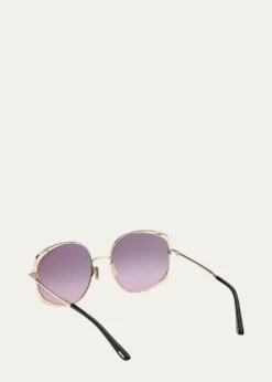 TOM FORDAbbey 58MM Geometric Sunglasses