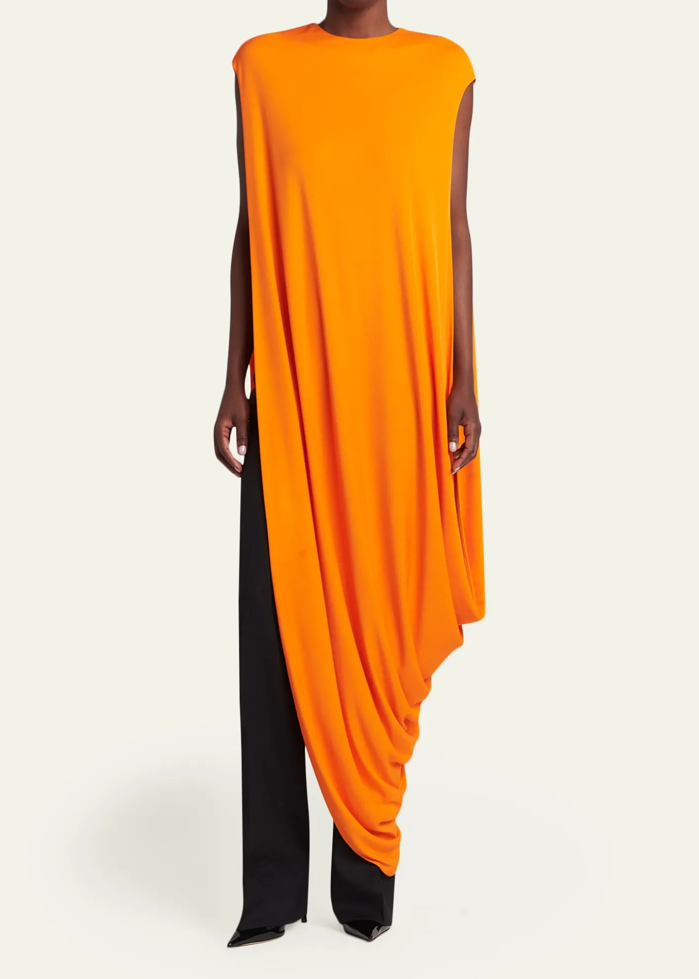 TOM FORDAsymmetric Draped Tunic Top