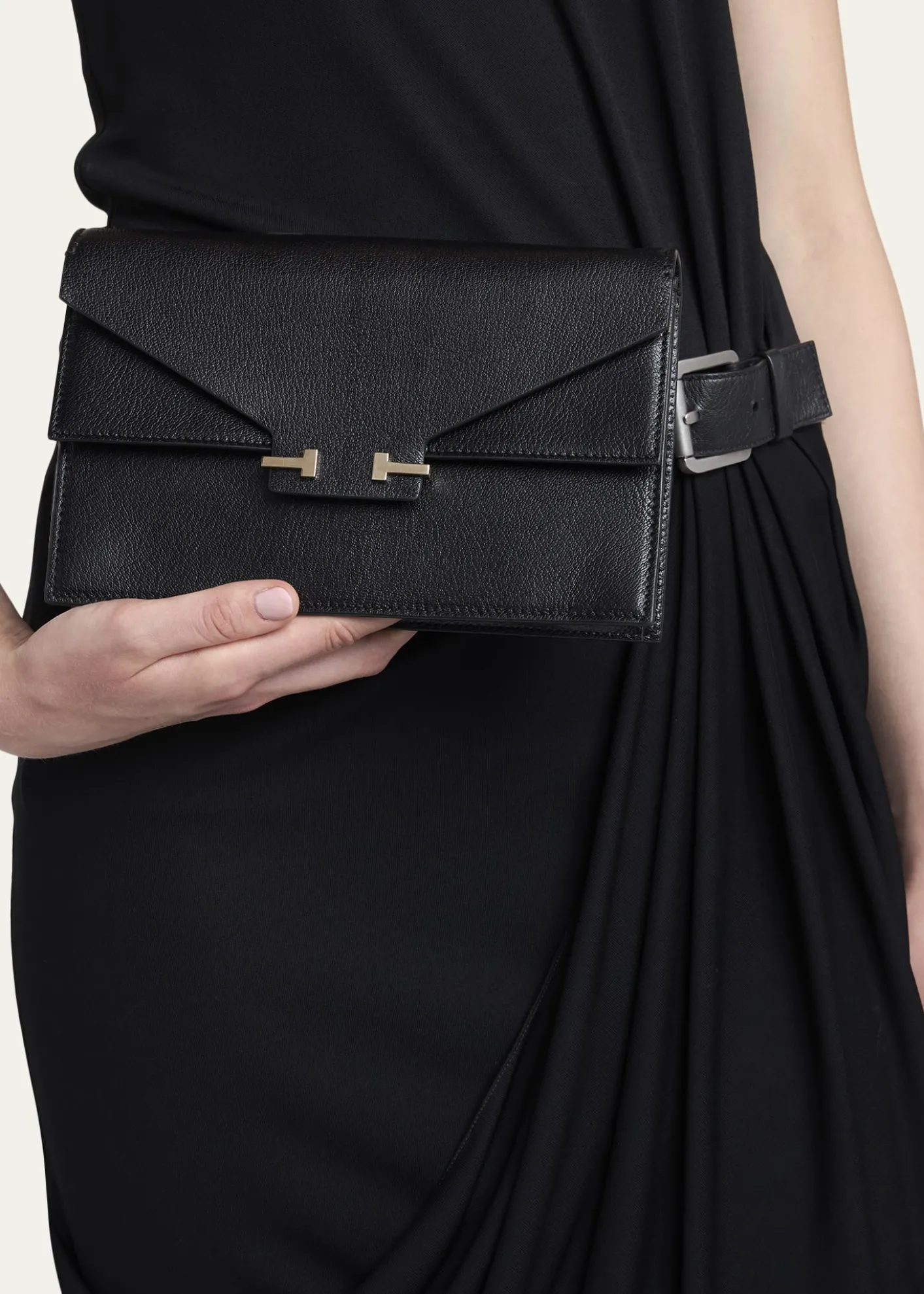 TOM FORDAube Mini Leather Clutch Bag