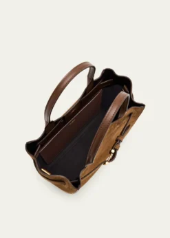 TOM FORDAudrey Small Belted Tote Bag in Suede