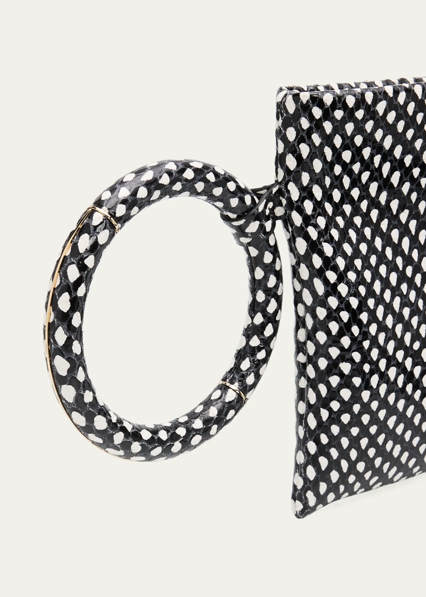 TOM FORDAura Snake-Effect Leather Clutch