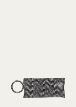 TOM FORDAura Snake-Effect Leather Clutch