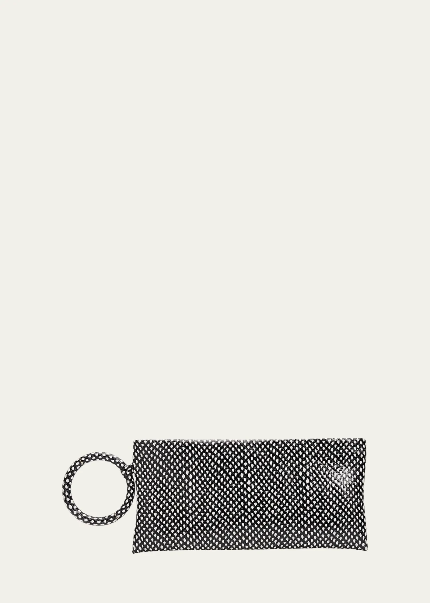 TOM FORDAura Snake-Effect Leather Clutch