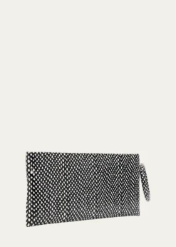 TOM FORDAura Snake-Effect Leather Clutch